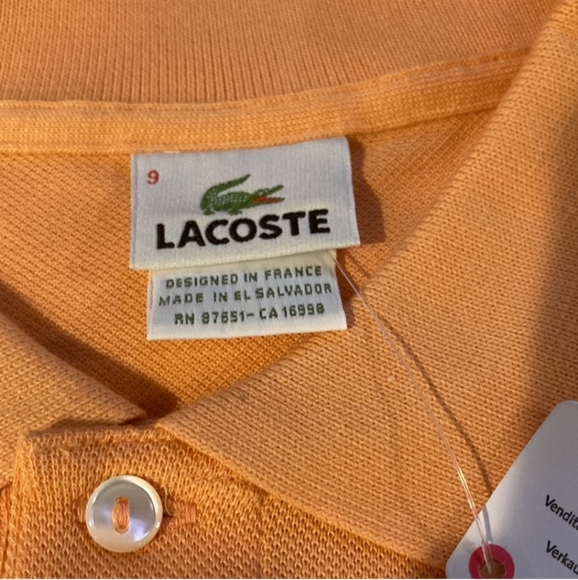 NWT Lacoste Polo - Picture 5 of 10